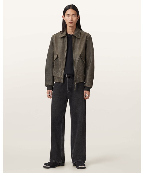 ALLSAINTS(オールセインツ)の「MARLAND AVIATOR LEATHER JACKET | MARLAND アビエーター レザー ジャケット(その他アウター・メンズ・ブラック系その他・XL/XS/S/L/M)」の5枚目の写真