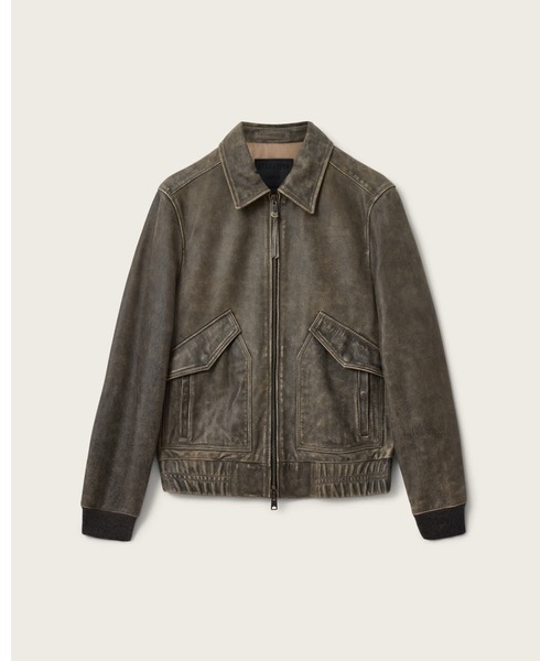 ALLSAINTS(オールセインツ)の「MARLAND AVIATOR LEATHER JACKET | MARLAND アビエーター レザー ジャケット(その他アウター・メンズ・ブラック系その他・XL/XS/S/L/M)」の8枚目の写真