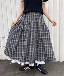 セール】《セットアップ対応☆》パッチワークティアードスカート