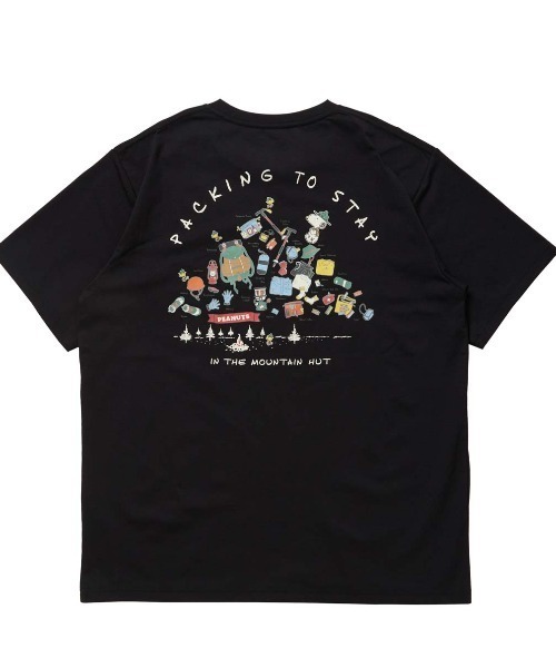 PEANUTS(ピーナッツ)の「ピーナッツ グラフィック半袖Tピーナッツパッキングリスト(Tシャツ/カットソー・メンズ・ネイビー/ブラック/ホワイト・S/M/L/LL/3L)」の5枚目の写真