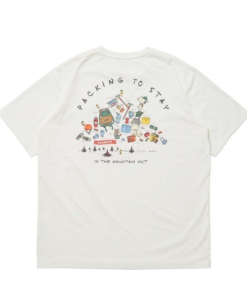 PEANUTS(ピーナッツ)の「ピーナッツ グラフィック半袖Tピーナッツパッキングリスト(Tシャツ/カットソー・メンズ・ネイビー/ブラック/ホワイト・S/M/L/LL/3L)」の4枚目の写真