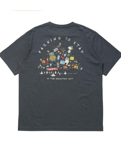 PEANUTS(ピーナッツ)の「ピーナッツ グラフィック半袖Tピーナッツパッキングリスト(Tシャツ/カットソー・メンズ・ネイビー/ブラック/ホワイト・S/M/L/LL/3L)」の6枚目の写真