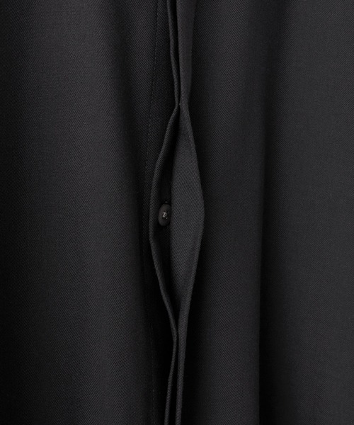 CLEL（クレイル）の「【CLEL】Summer Wool Blend Short Sleeve Regular Collar Shirt / サマーウールブレンド 半袖レギュラーカラーシャツ【セットアップ対応】（シャツ/ブラウス・メンズ・グレー/ナチュラル/モカ/ブラック・XS/L/M/S）」の10枚目の写真