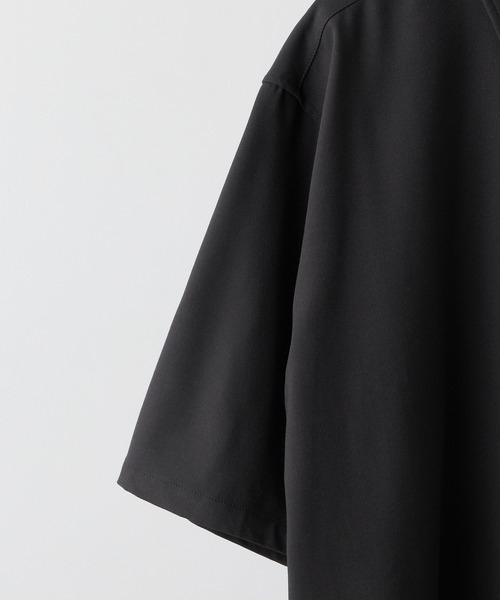 CLEL（クレイル）の「【CLEL】Summer Wool Blend Short Sleeve Regular Collar Shirt / サマーウールブレンド 半袖レギュラーカラーシャツ【セットアップ対応】（シャツ/ブラウス・メンズ・グレー/ナチュラル/モカ/ブラック・XS/L/M/S）」の11枚目の写真