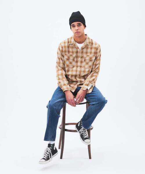 PENDLETON(ペンドルトン)の「PENDLETON / ペンドルトン 別注 オープンカラーシャツ(シャツ/ブラウス・メンズ・コバルトブルー/ベージュ/ブラウン系その他/ブラック・MEDIUM/LARGE)」の8枚目の写真