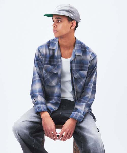 PENDLETON(ペンドルトン)の「PENDLETON / ペンドルトン 別注 オープンカラーシャツ(シャツ/ブラウス・メンズ・コバルトブルー/ベージュ/ブラウン系その他/ブラック・MEDIUM/LARGE)」の12枚目の写真