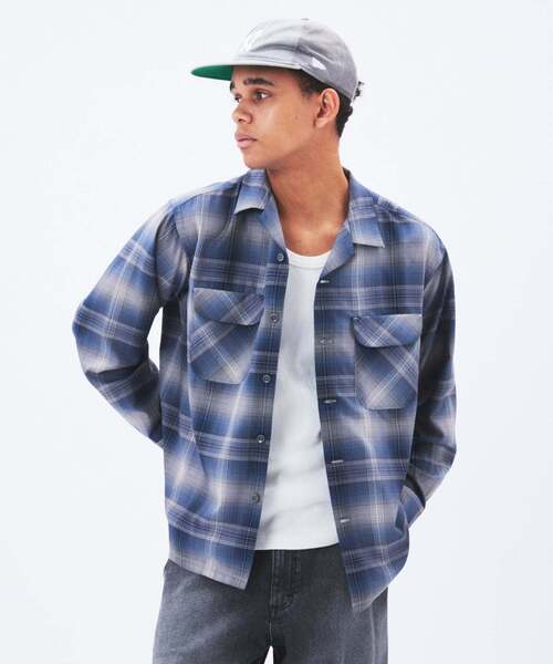 PENDLETON(ペンドルトン)の「PENDLETON / ペンドルトン 別注 オープンカラーシャツ(シャツ/ブラウス・メンズ・コバルトブルー/ベージュ/ブラウン系その他/ブラック・MEDIUM/LARGE)」の14枚目の写真