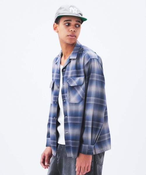 PENDLETON(ペンドルトン)の「PENDLETON / ペンドルトン 別注 オープンカラーシャツ(シャツ/ブラウス・メンズ・コバルトブルー/ベージュ/ブラウン系その他/ブラック・MEDIUM/LARGE)」の15枚目の写真