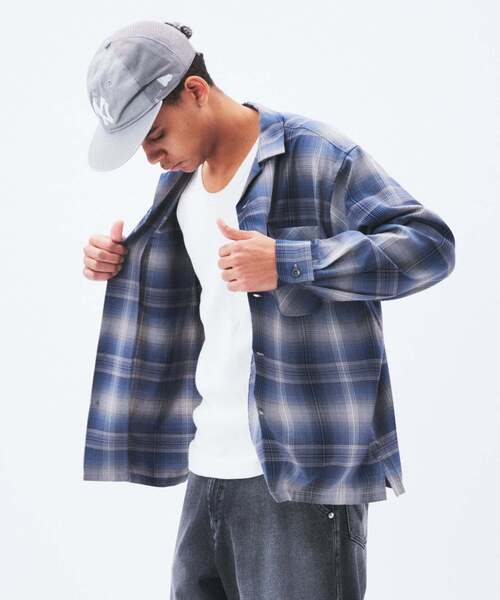 PENDLETON(ペンドルトン)の「PENDLETON / ペンドルトン 別注 オープンカラーシャツ(シャツ/ブラウス・メンズ・コバルトブルー/ベージュ/ブラウン系その他/ブラック・MEDIUM/LARGE)」の17枚目の写真