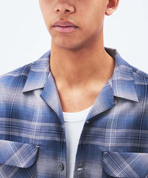 PENDLETON(ペンドルトン)の「PENDLETON / ペンドルトン 別注 オープンカラーシャツ(シャツ/ブラウス・メンズ・コバルトブルー/ベージュ/ブラウン系その他/ブラック・MEDIUM/LARGE)」の18枚目の写真