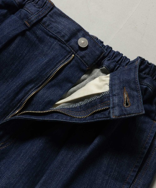 soulberry（ソウルベリー）の「「わがまま別注」ゆったり好きの、すっきりデニムパンツ（デニムパンツ・レディース・サックスブルー/ネイビー/ブルー・M/S/L/LL）」の4枚目の写真