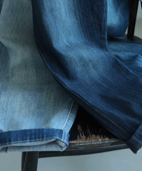 soulberry（ソウルベリー）の「「わがまま別注」ゆったり好きの、すっきりデニムパンツ（デニムパンツ・レディース・サックスブルー/ネイビー/ブルー・M/S/L/LL）」の18枚目の写真