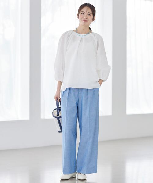 Reflect(リフレクト)の「ダンガリーワイドパンツ(その他パンツ・レディース・ブルー系その他/ブラック・13/11/09/07)」の9枚目の写真