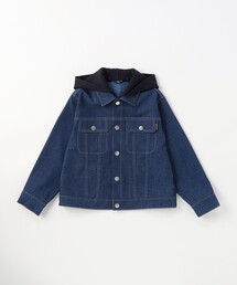 COMME CA ISM | デニムライクストレッチ フード付き Gジャン(ブルゾン)