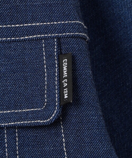 COMME CA ISM（コムサイズム）の「デニムライクストレッチ フード付き Gジャン（ブルゾン・キッズ・ブルー・100cm/110cm/120cm/130cm/140cm/150cm）」の6枚目の写真