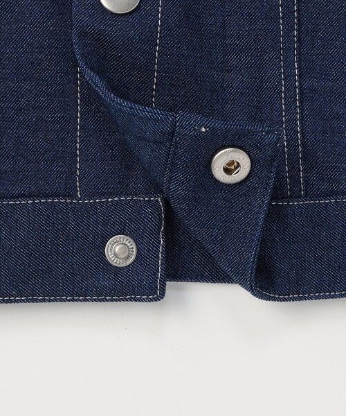 COMME CA ISM（コムサイズム）の「デニムライクストレッチ フード付き Gジャン（ブルゾン・キッズ・ブルー・100cm/110cm/120cm/130cm/140cm/150cm）」の10枚目の写真