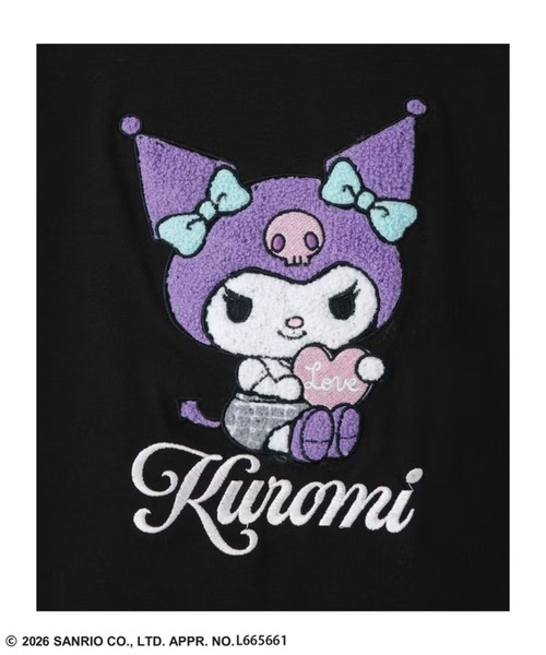 sanrio(サンリオ)の「【Sanrio/サンリオ 】キャラクター 長袖Tシャツ モチーフ刺繍(Tシャツ/カットソー・キッズ・ブラック/ホワイト・120/130/140/150/160/110)」の5枚目の写真