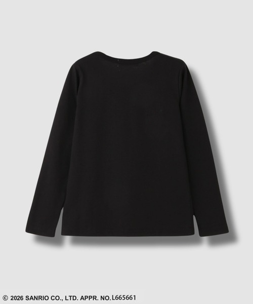 sanrio(サンリオ)の「【Sanrio/サンリオ 】キャラクター 長袖Tシャツ モチーフ刺繍(Tシャツ/カットソー・キッズ・ブラック/ホワイト・120/130/140/150/160/110)」の3枚目の写真