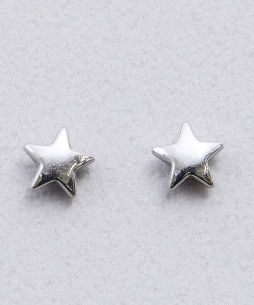 gargle（ガーグル）の「gargle ガーグル：STAINLESS ステンレスシリーズ　スター　星　ピアス（ピアス（両耳用）・レディース・シルバー/ゴールド・FREE）」の2枚目の写真
