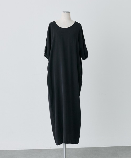 PUAL CE CIN（ピュアルセシン）の「ソフトシルキー2WAYワンピース（ワンピース・レディース・ブラック/キャメル・FREE）」の17枚目の写真