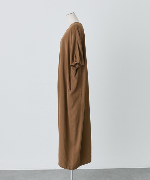 PUAL CE CIN（ピュアルセシン）の「ソフトシルキー2WAYワンピース（ワンピース・レディース・ブラック/キャメル・FREE）」の19枚目の写真