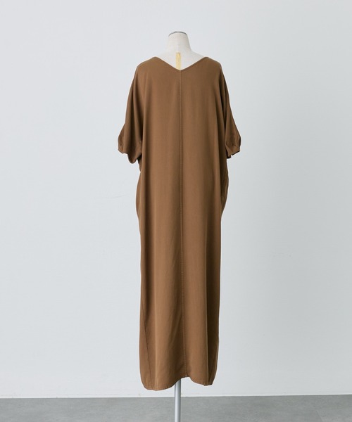 PUAL CE CIN（ピュアルセシン）の「ソフトシルキー2WAYワンピース（ワンピース・レディース・ブラック/キャメル・FREE）」の20枚目の写真