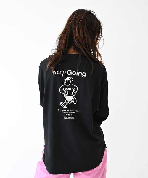 GENERATOR(ジェネレーター)の「GENERATOR/ジェネレーター Keep Going L/S Tシャツ(Tシャツ/カットソー・レディース・ブラック/ホワイト/ベージュ系その他・F)」の1枚目の写真