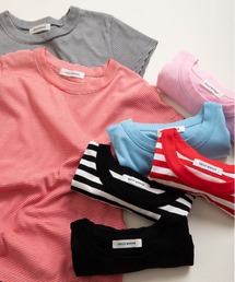 連シルフライス クルーネック 半袖Tシャツ