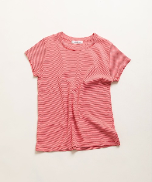 CHILD WOMAN（チャイルドウーマン）の「連シルフライス クルーネック 半袖Tシャツ（Tシャツ/カットソー・レディース・ピンク/レッド系その他/ホワイト/ブラック系その他/レッド系その他2/サックスブルー/ブラック系その他2/ブラック・FREE）」の15枚目の写真