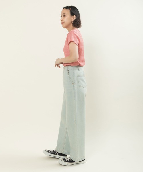 CHILD WOMAN（チャイルドウーマン）の「連シルフライス クルーネック 半袖Tシャツ（Tシャツ/カットソー・レディース・ピンク/レッド系その他/ホワイト/ブラック系その他/レッド系その他2/サックスブルー/ブラック系その他2/ブラック・FREE）」の19枚目の写真