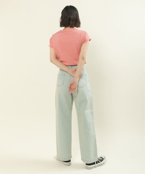 CHILD WOMAN（チャイルドウーマン）の「連シルフライス クルーネック 半袖Tシャツ（Tシャツ/カットソー・レディース・ピンク/レッド系その他/ホワイト/ブラック系その他/レッド系その他2/サックスブルー/ブラック系その他2/ブラック・FREE）」の20枚目の写真