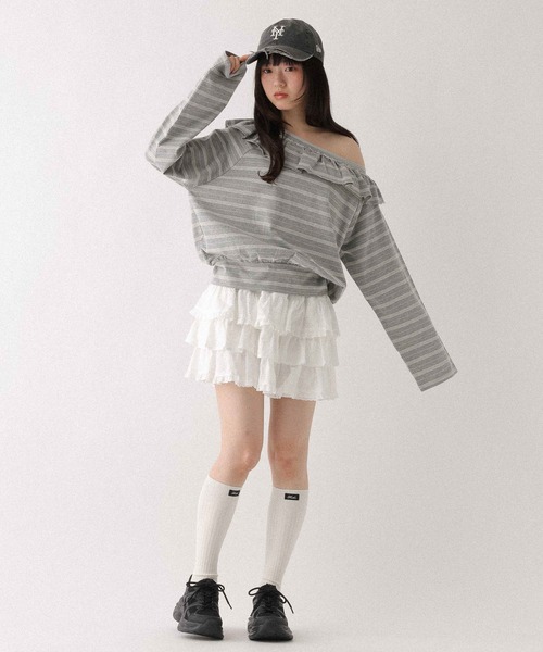 Heather(ヘザー)の「レースボリュームスニーカー 650132(スニーカー・レディース・ブラック/アイボリー・L/M)」の16枚目の写真