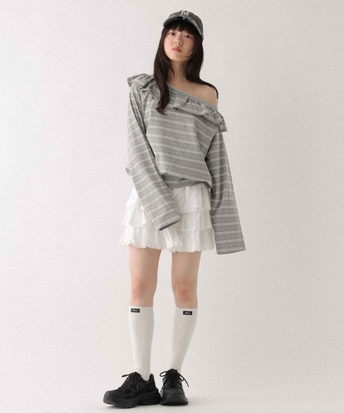 Heather(ヘザー)の「レースボリュームスニーカー 650132(スニーカー・レディース・ブラック/アイボリー・L/M)」の17枚目の写真