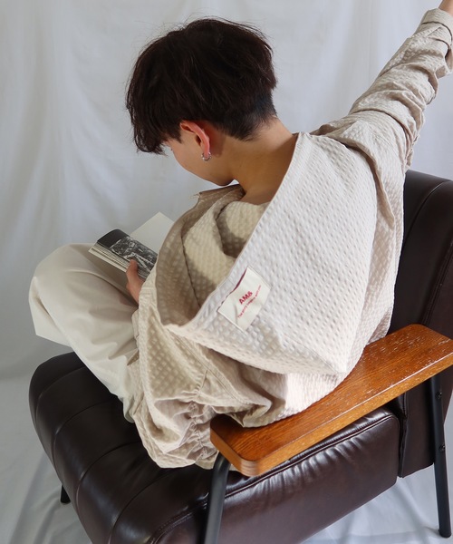UNDERSTATEMENTs(アンダーステイトメント)の「【ユニセックス】ロゴ刺繍アノラックパーカー/チェック&無地(パーカー・メンズ・ベージュ系その他/ライトグリーン/ネイビー/オレンジ系その他/ライトブルー/ピンク系その他・MEDIUM/LARGE)」の13枚目の写真
