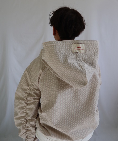 UNDERSTATEMENTs(アンダーステイトメント)の「【ユニセックス】ロゴ刺繍アノラックパーカー/チェック&無地(パーカー・メンズ・ベージュ系その他/ライトグリーン/ネイビー/オレンジ系その他/ライトブルー/ピンク系その他・MEDIUM/LARGE)」の12枚目の写真