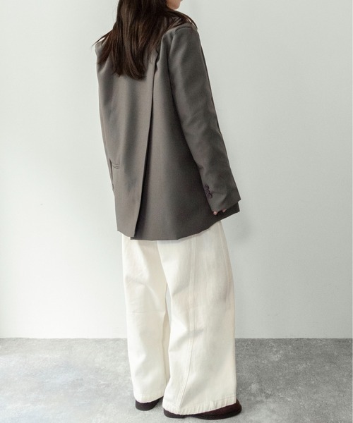 on:nue（オンニュ）の「【on:nue】[着用動画あり！] シングルバックスリットテーラードジャケット /2026 SS COLLECTION（テーラードジャケット・レディース・ブラック/グレー・FREE）」の16枚目の写真