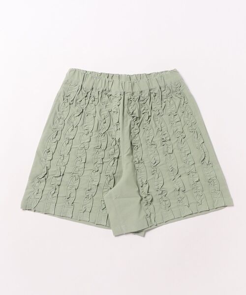 HAKKA KIDS（ハッカキッズ）の「フリルストレッチツイルキュロット（スカート・キッズ・ベージュ/グリーン・120cm/130cm）」の2枚目の写真
