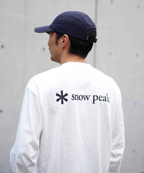 Snow Peak（スノーピーク）の「【オンライン限定】Snow Peak Logo Pocket L/S T-Shirt 長袖 ロンT Tシャツ（Tシャツ/カットソー・メンズ・ブラック/ネイビー/オフホワイト・M/S/XL/L/XXL）」の2枚目の写真
