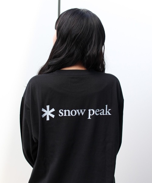 Snow Peak（スノーピーク）の「【オンライン限定】Snow Peak Logo Pocket L/S T-Shirt 長袖 ロンT Tシャツ（Tシャツ/カットソー・メンズ・ブラック/ネイビー/オフホワイト・M/S/XL/L/XXL）」の3枚目の写真