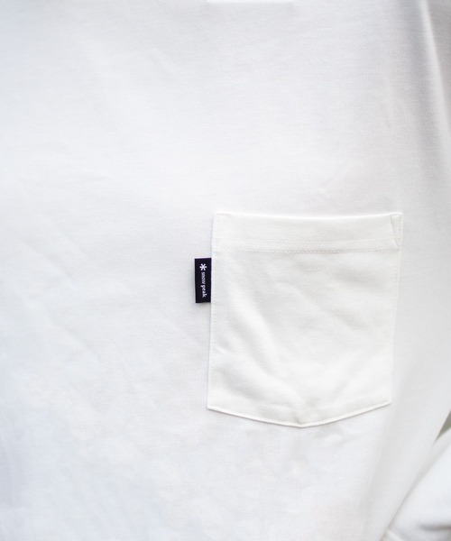 Snow Peak（スノーピーク）の「【オンライン限定】Snow Peak Logo Pocket L/S T-Shirt 長袖 ロンT Tシャツ（Tシャツ/カットソー・メンズ・ブラック/ネイビー/オフホワイト・M/S/XL/L/XXL）」の9枚目の写真