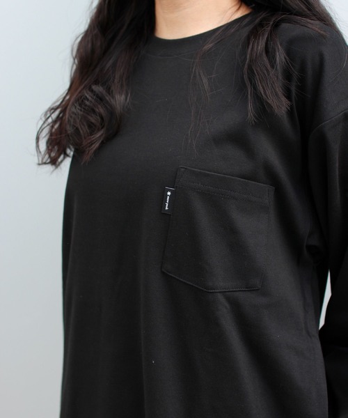 Snow Peak（スノーピーク）の「【オンライン限定】Snow Peak Logo Pocket L/S T-Shirt 長袖 ロンT Tシャツ（Tシャツ/カットソー・メンズ・ブラック/ネイビー/オフホワイト・M/S/XL/L/XXL）」の12枚目の写真