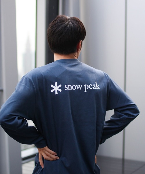 Snow Peak（スノーピーク）の「【オンライン限定】Snow Peak Logo Pocket L/S T-Shirt 長袖 ロンT Tシャツ（Tシャツ/カットソー・メンズ・ブラック/ネイビー/オフホワイト・M/S/XL/L/XXL）」の15枚目の写真