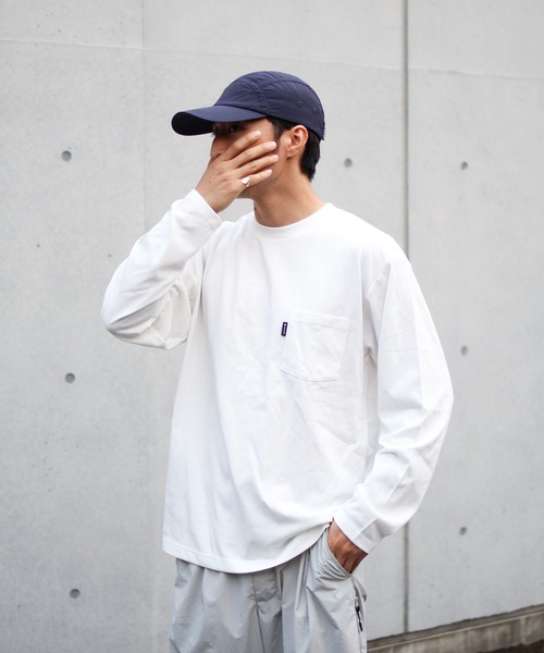 Snow Peak（スノーピーク）の「【オンライン限定】Snow Peak Logo Pocket L/S T-Shirt 長袖 ロンT Tシャツ（Tシャツ/カットソー・メンズ・ブラック/ネイビー/オフホワイト・M/S/XL/L/XXL）」の7枚目の写真