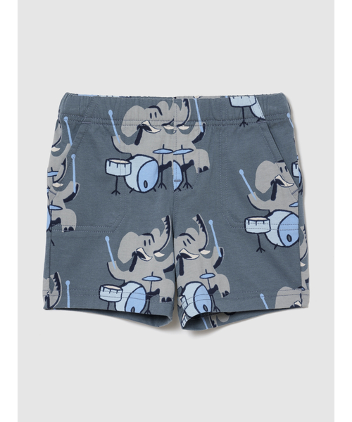 GAP(ギャップ)の「ブラナン フェイバリット プルオンショートパンツ (幼児・ベビー)(その他パンツ・キッズ・グレー/ブルー・95cm/90cm/80cm/70cm/110cm/105cm/100cm)」の1枚目の写真