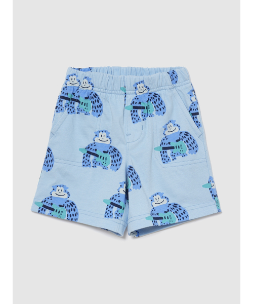 GAP(ギャップ)の「ブラナン フェイバリット プルオンショートパンツ (幼児・ベビー)(その他パンツ・キッズ・グレー/ブルー・95cm/90cm/80cm/70cm/110cm/105cm/100cm)」の2枚目の写真