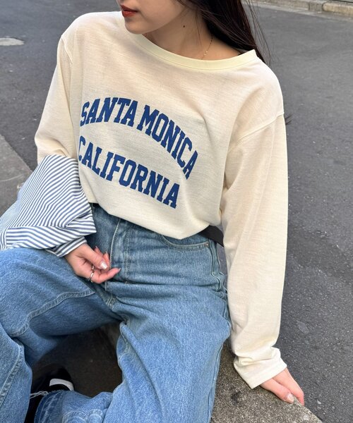 CIAOPANIC TYPY（チャオパニックティピー）の「【万能インナー】シアー梨地アソートロゴロンTEE（Tシャツ/カットソー・レディース・ホワイト/アイボリー/ホワイト系その他/オフホワイト・ONE SIZE）」の3枚目の写真