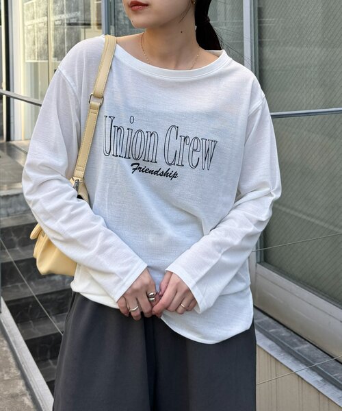 CIAOPANIC TYPY（チャオパニックティピー）の「【万能インナー】シアー梨地アソートロゴロンTEE（Tシャツ/カットソー・レディース・ホワイト/アイボリー/ホワイト系その他/オフホワイト・ONE SIZE）」の21枚目の写真