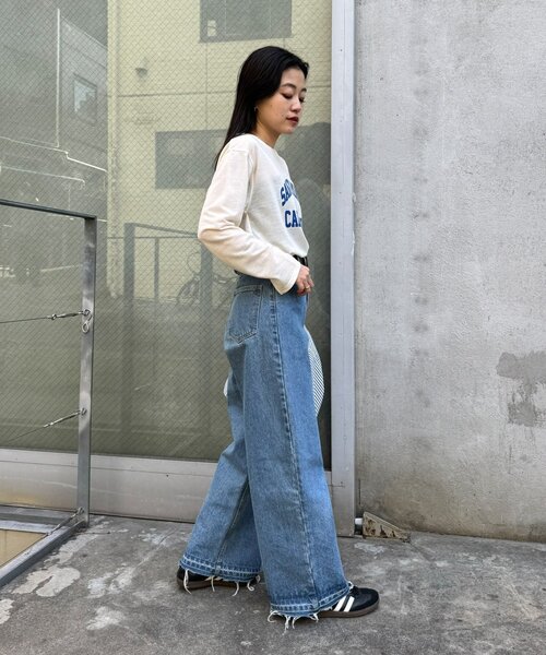 CIAOPANIC TYPY（チャオパニックティピー）の「【万能インナー】シアー梨地アソートロゴロンTEE（Tシャツ/カットソー・レディース・ホワイト/アイボリー/ホワイト系その他/オフホワイト・ONE SIZE）」の9枚目の写真