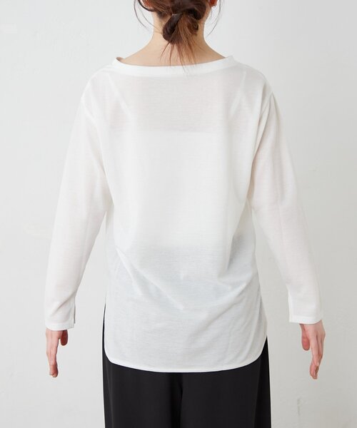 CIAOPANIC TYPY（チャオパニックティピー）の「【万能インナー】シアー梨地アソートロゴロンTEE（Tシャツ/カットソー・レディース・ホワイト/アイボリー/ホワイト系その他/オフホワイト・ONE SIZE）」の19枚目の写真