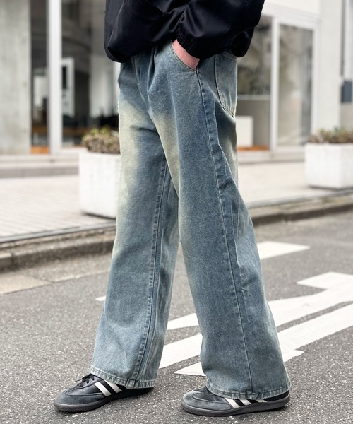 yield(イールド)の「【yield select】ビンテージライク スタイルアップ タックイン デニムパンツ N25AW5(デニムパンツ・メンズ・ライトインディゴブルー/ブラック・L/M/S/XL/XXL)」の8枚目の写真